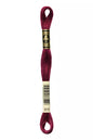 Fil à broder Mouliné Spécial DMC 815 Cerise noire métallisée