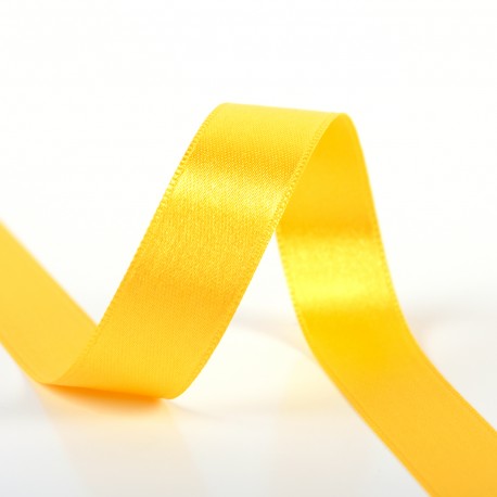 Ruban satin double face 6 mm 81 jaune citron