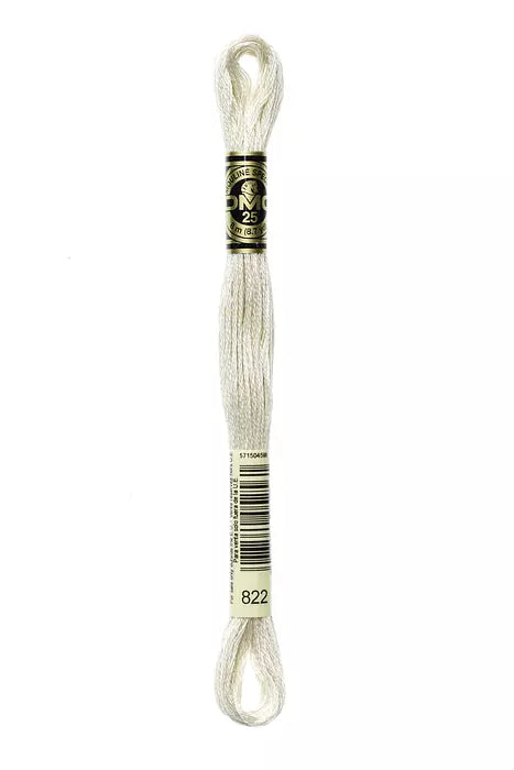 Fil à broder Mouliné Spécial DMC 822 Cotonnade