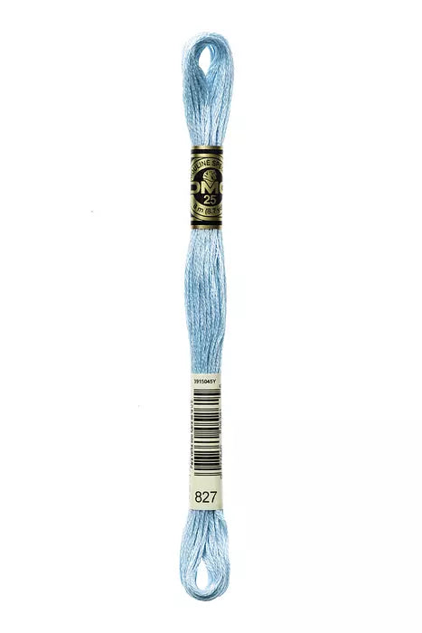 Fil a broder Mouline Special  DMC 827 Bleu myosotis