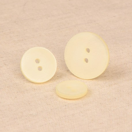 Bouton 2 TROUS irisé 18mm 841 ivoire