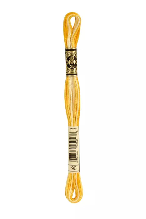Fil a broder Mouline Special  DMC 90 Jaune soleil ombre