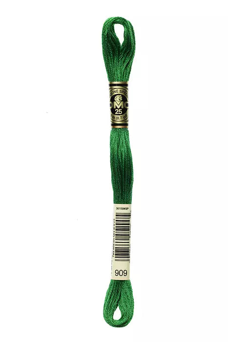 Fil a broder Mouline Special  DMC 909 Vert Noel