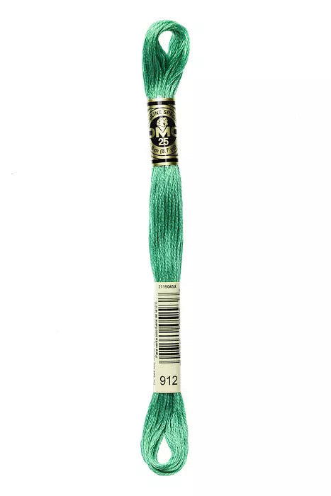 Fil a broder Mouline Special  DMC 912 Vert menthe a l eau