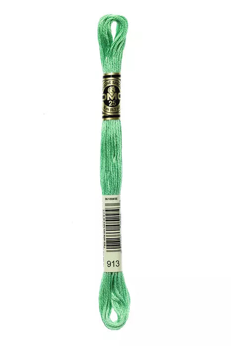 Fil a broder Mouline Special  DMC 913 Vert jade