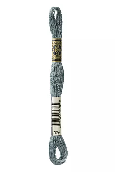 Fil a broder Mouline Special  DMC 926 Gris vert