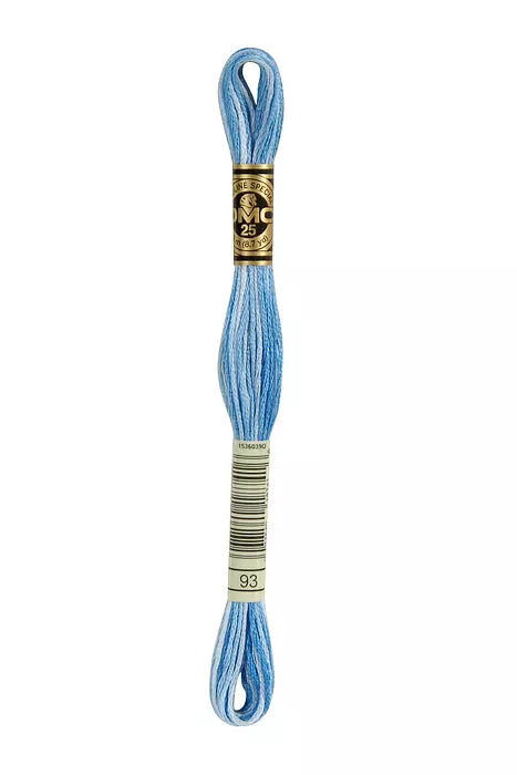 Fil a broder Mouline Special  DMC 93 Bleuet ombre