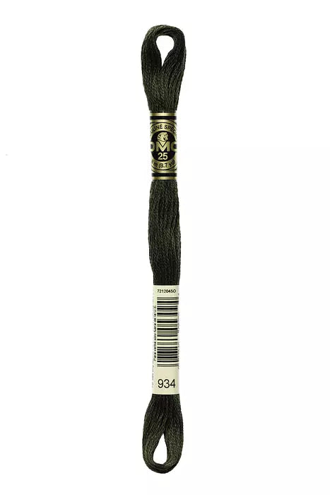 Fil a broder Mouline Special DMC 934 Vert algue