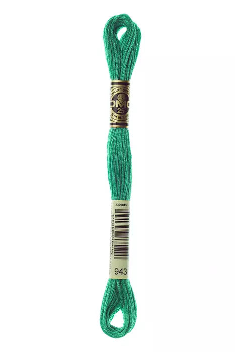 Fil a broder Mouline Special  DMC 943 Vert acidule