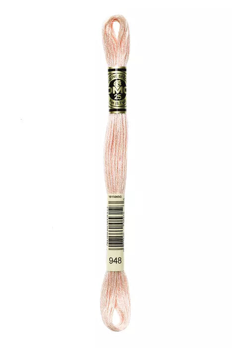 Fil a broder Mouline Special  DMC 948 Plume rose