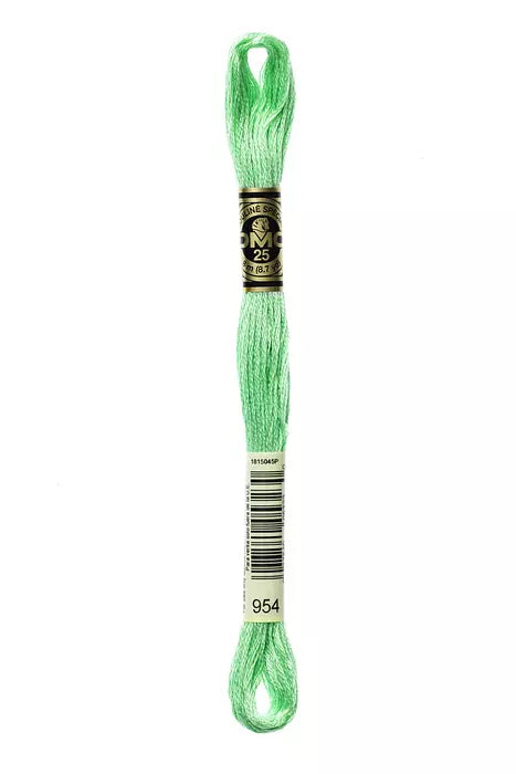 Fil a broder Mouline Special DMC 954 Vert riziere
