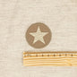 Ecusson étoile thermocollant 50mm beige