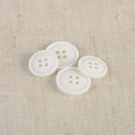 Bouton 4 trous 18 mm 501 blanc