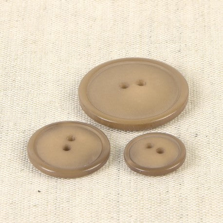 Bouton 2 trous 20 mm 573 beige antilope