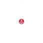 Bouton ancre 2 trous 13 mm 5 rouge blanc