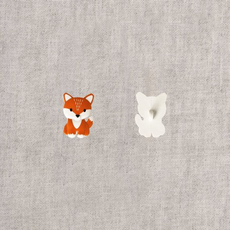 BOUTONS ANIMAUX Renard 24mm