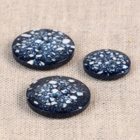 Bouton 2 trous 20 mm plastique recyclé 919 Navy