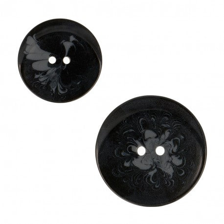 Boutons 2 trous 38mm noir 580