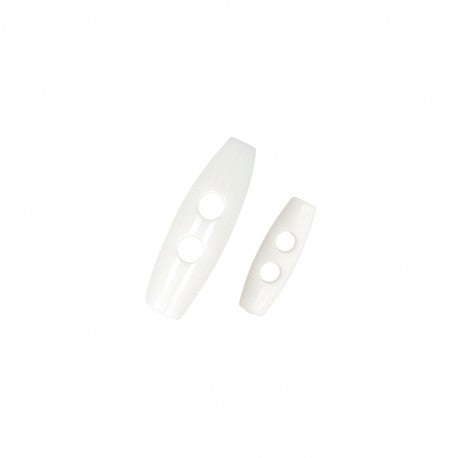 Buchettes 2 trous 001 blanc 25mm