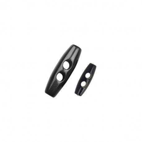 Buchettes 2 trous 004 noir 25mm