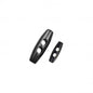 Buchettes 2 trous 004 noir 25mm