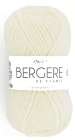 Sport+ cream 50% laine 50% acrylique
