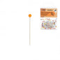 Epingles tête de verre 32mm repassables 80pcs