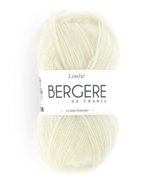 Louise ivoire 79% acrylique 19% laine 2% Polyester