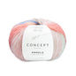 Angelo laine Katia 100 - Bleu-Écru-Corail
