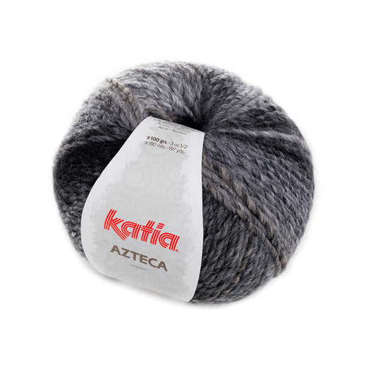 Azteca Laine Katia 7856 - Marron-Noir-Beige-Grenat