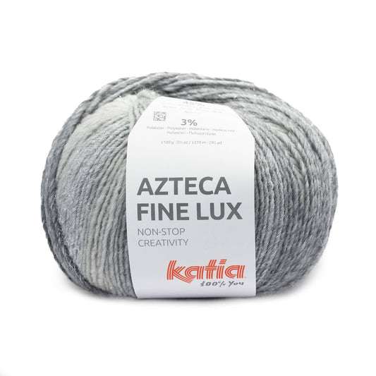 Azteca fine Lux Laine Katia 417 - Gris-Argent-Noir