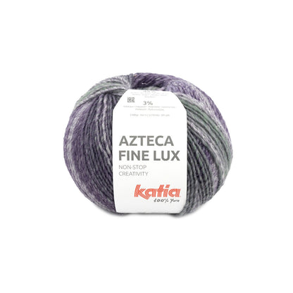 Azteca fine Lux Laine Katia 416 - Mûre nacré-Vert moyen