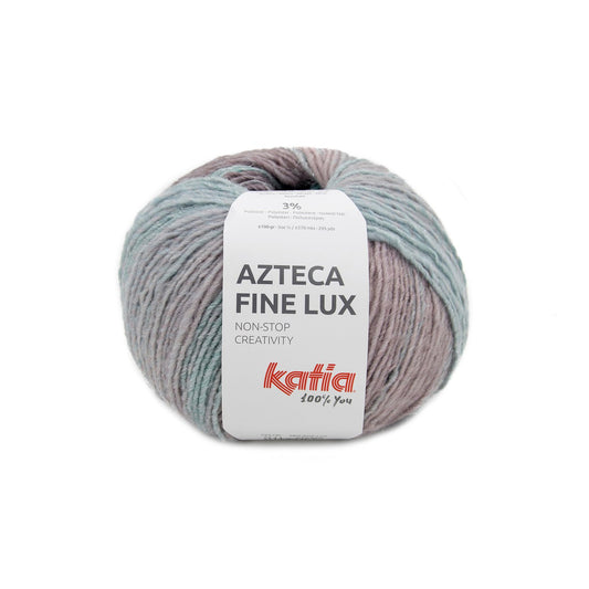 Azteca fine Lux Laine Katia 411 - Vert-Lilas