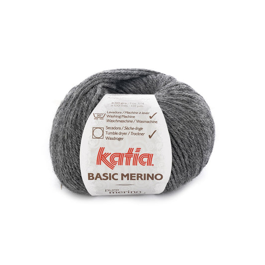 Basic Mérino 14 Gris très foncé Laine Katia