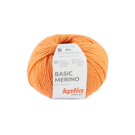 Basic Mérino 92 orange pastel Laine Katia