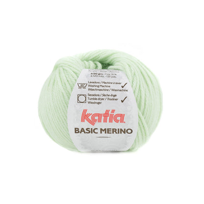Basic Mérino 85 vert très clair Laine Katia