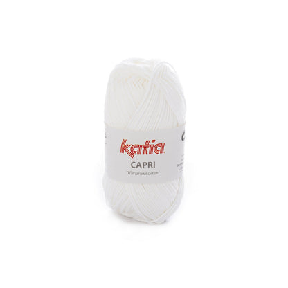 Capri 100% Coton mercerisé Katia 82050 Blanc