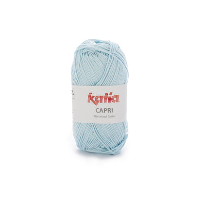 Capri 100% Coton mercerisé Katia 82117 Bleu ciel