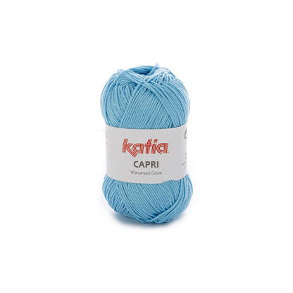 Capri 100% Coton mercerisé Katia 82097 Bleu clair
