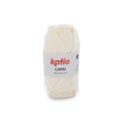 Capri 100% Coton mercerisé Katia 82051 écru