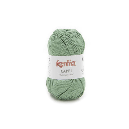 Capri 100% Coton mercerisé Katia 82177 vert fougère