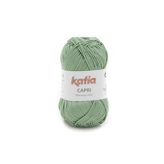 Capri 100% Coton mercerisé Katia 82177 vert fougère