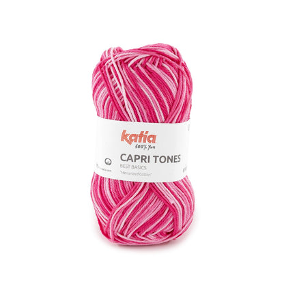 Capri tones 100% Coton mercerisé Katia 301 Rose Fuchsia