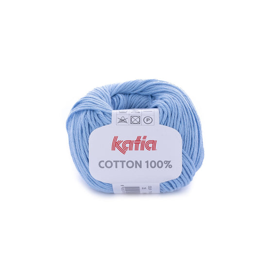 Cotton 100% Katia 35 Bleu
