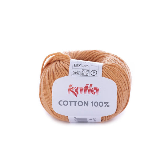 Cotton 100% Katia 56 orangé saumon