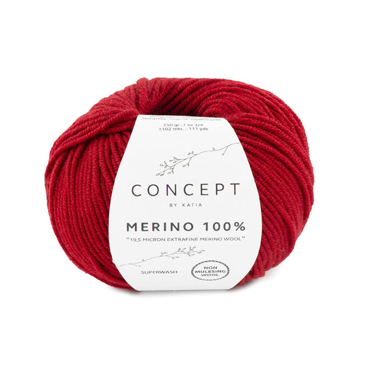 Mérino 100% Katia 52 Grenat
