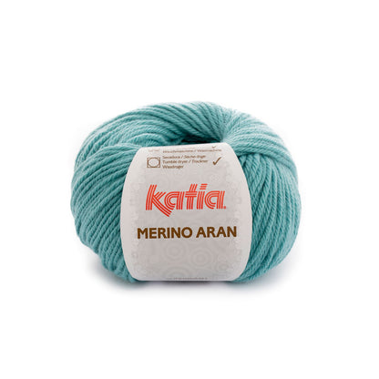 Merino aran Laine Katia 86 Bleu d eau