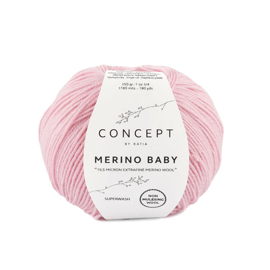 Mérino Baby 92 rose clair Laine Katia