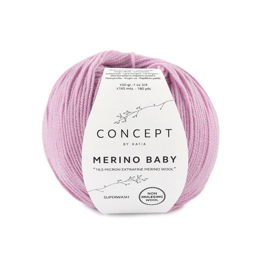 Mérino Baby 69 Rosé moyen Laine Katia