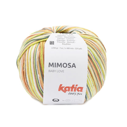 Mimosa 100% Coton Katia 309 Vert-Saumon clair-Brun cuivré